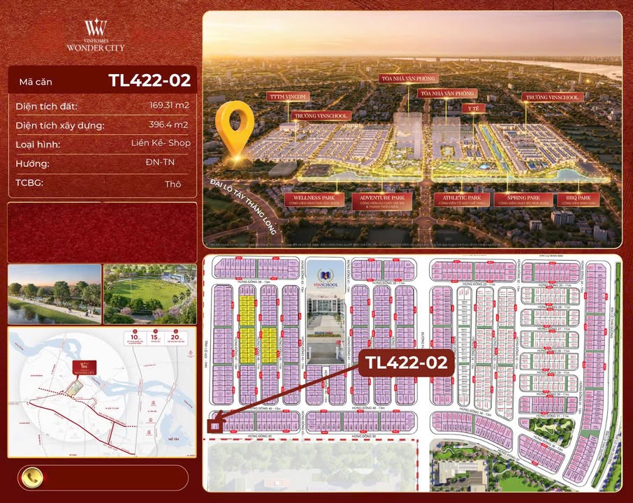 Nhà phố liền kề tại tỉnh lộ 422, Đan Phượng - Diện tích 169m², giá 67.4 tỷ!