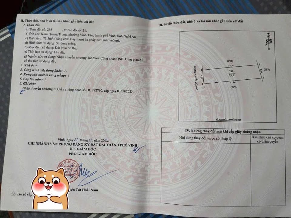 Đất nền khu phố Quang Trung, Vinh Tân 73m² giá 500 triệu - Cơ hội đầu tư sinh lời!