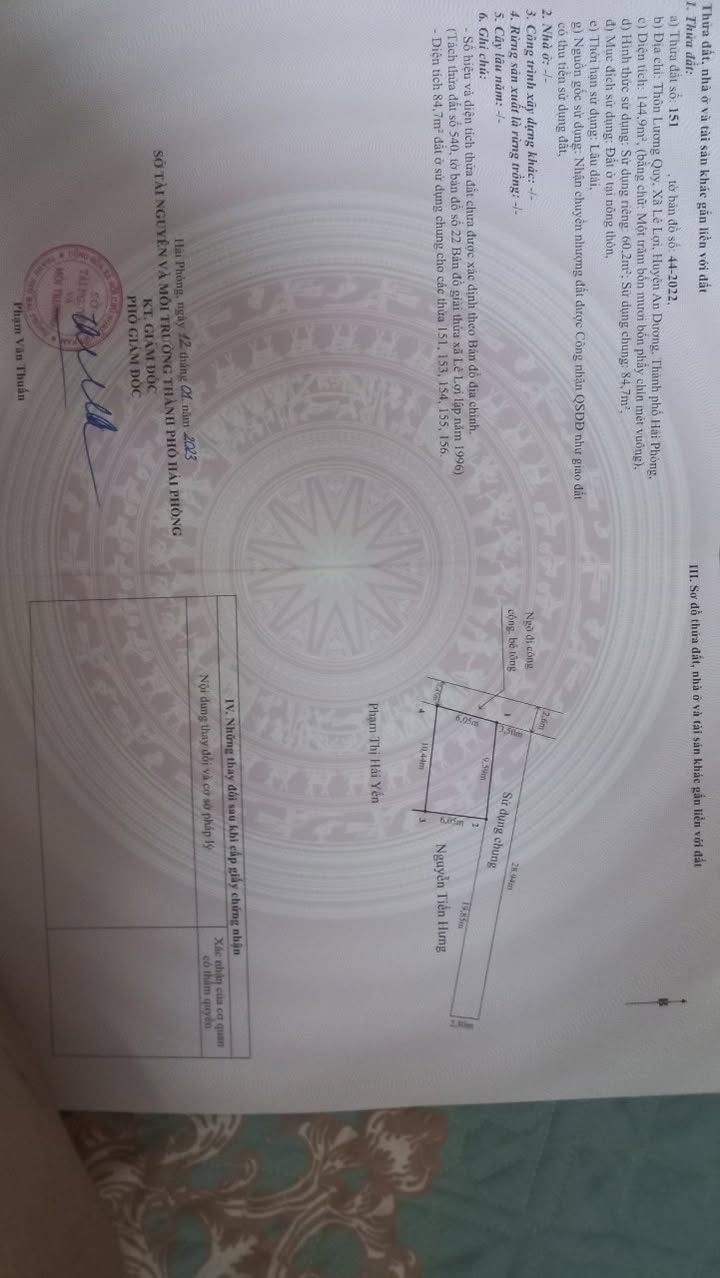 Đất nền Lương Quy - Lê Lợi, An Dương 55m² giá chỉ 760 triệu - Đầu tư sinh lời ngay!