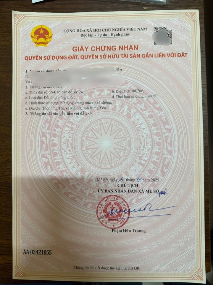 Đất đấu giá Phú Thị, Mễ Sở, Văn Giang 88.75m² - Sổ hồng chính chủ, giá 5.3 tỷ!