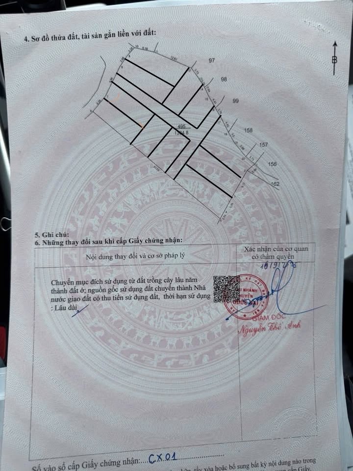 Đất phân lô 1300m² tại thôn 4, xã Phú Cát, giá đầu tư chỉ 17,5 triệu/m² - Tiềm năng sinh lời cao!