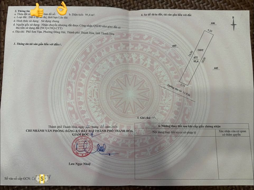 Đất nền đẹp 95m² tại Đông Hải, Thanh Hóa giá 1.35 tỷ - Cơ hội đầu tư tuyệt vời!