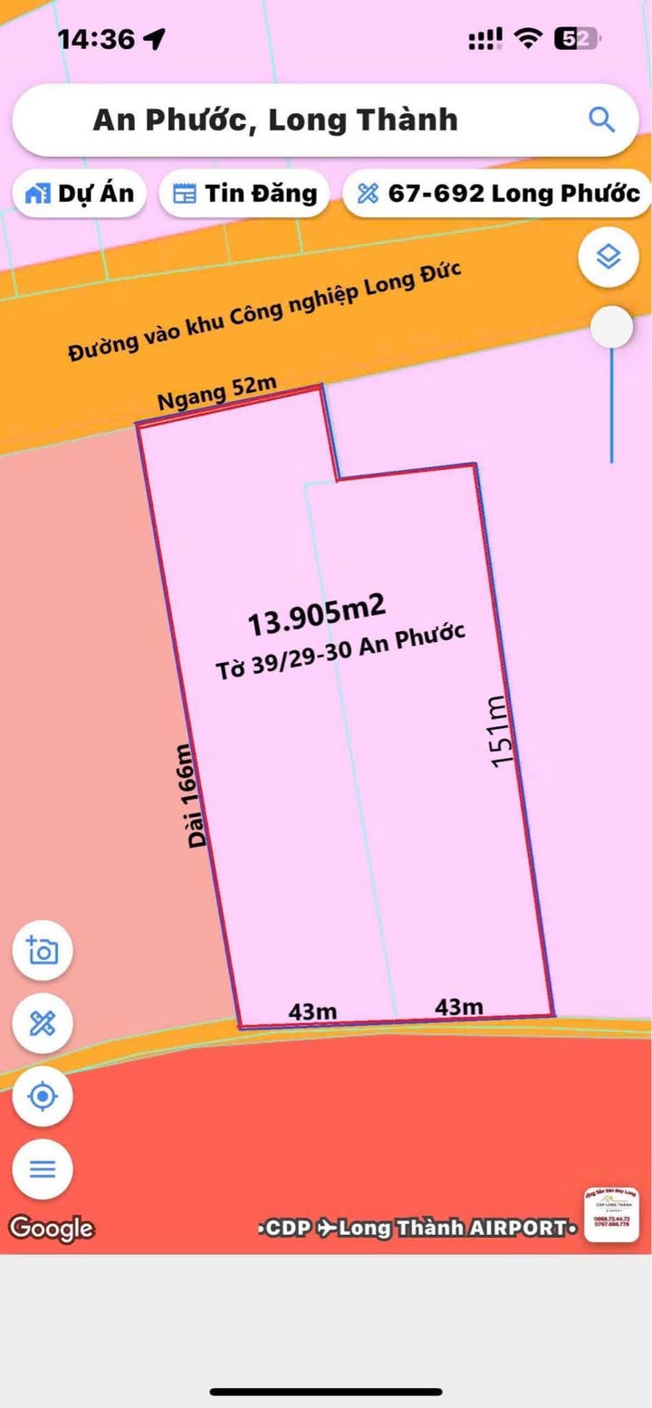 Đất nền An Phước, Long Thành 14,000m² giá 32.2 tỷ - Cơ hội đầu tư hấp dẫn!