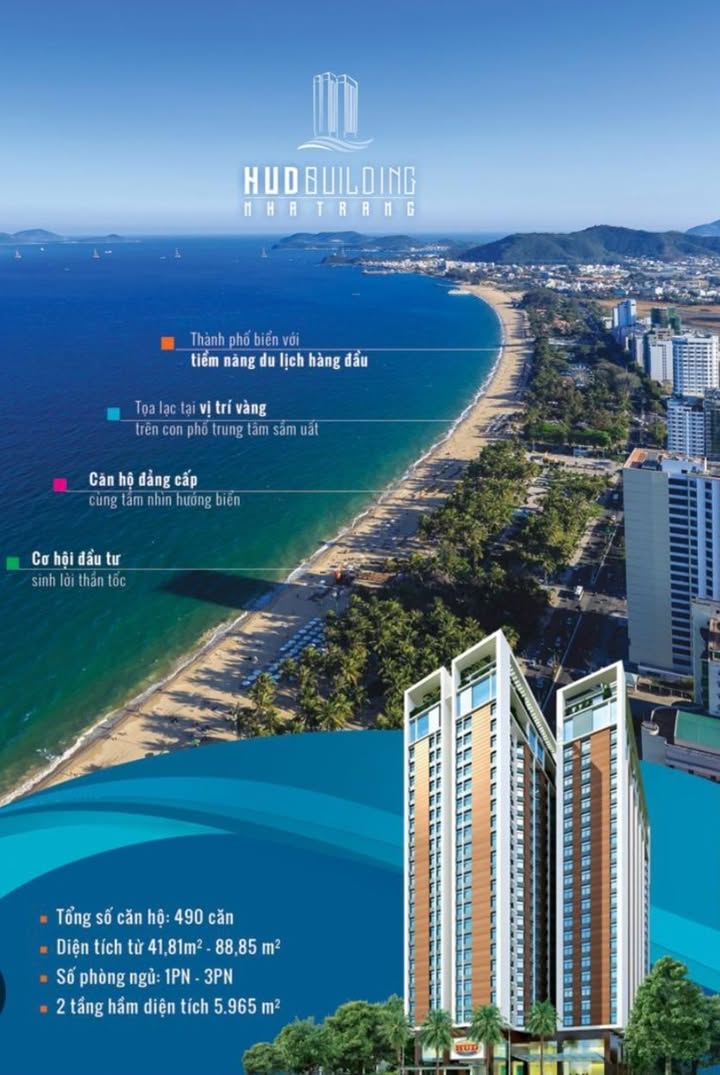 Căn hộ HUD Building Nha Trang 60m² giá 4 tỷ - Đầy đủ nội thất đẹp, dòng tiền ổn định!