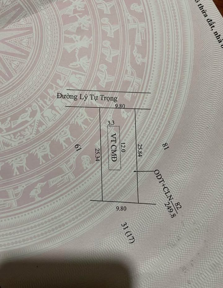 Đất Mặt đường Lý Tự Trọng, Thiện An 245m² giá 1.6 tỷ - Đầu tư sinh lời ngay!