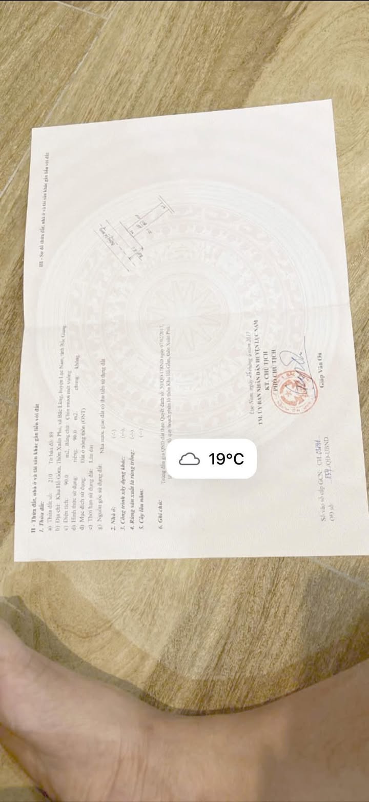 Đất nền Xuân Phú Lục Nam 90m² giá 1 tỷ - Lưng tựa núi, view sông thoáng mát!