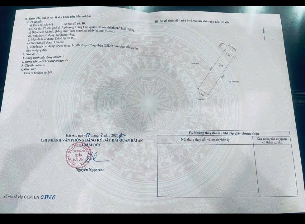 Bán đất Tràng Cát, Hải Phòng 82.3m² - Hướng Đông Bắc, giá 2.22 tỷ!