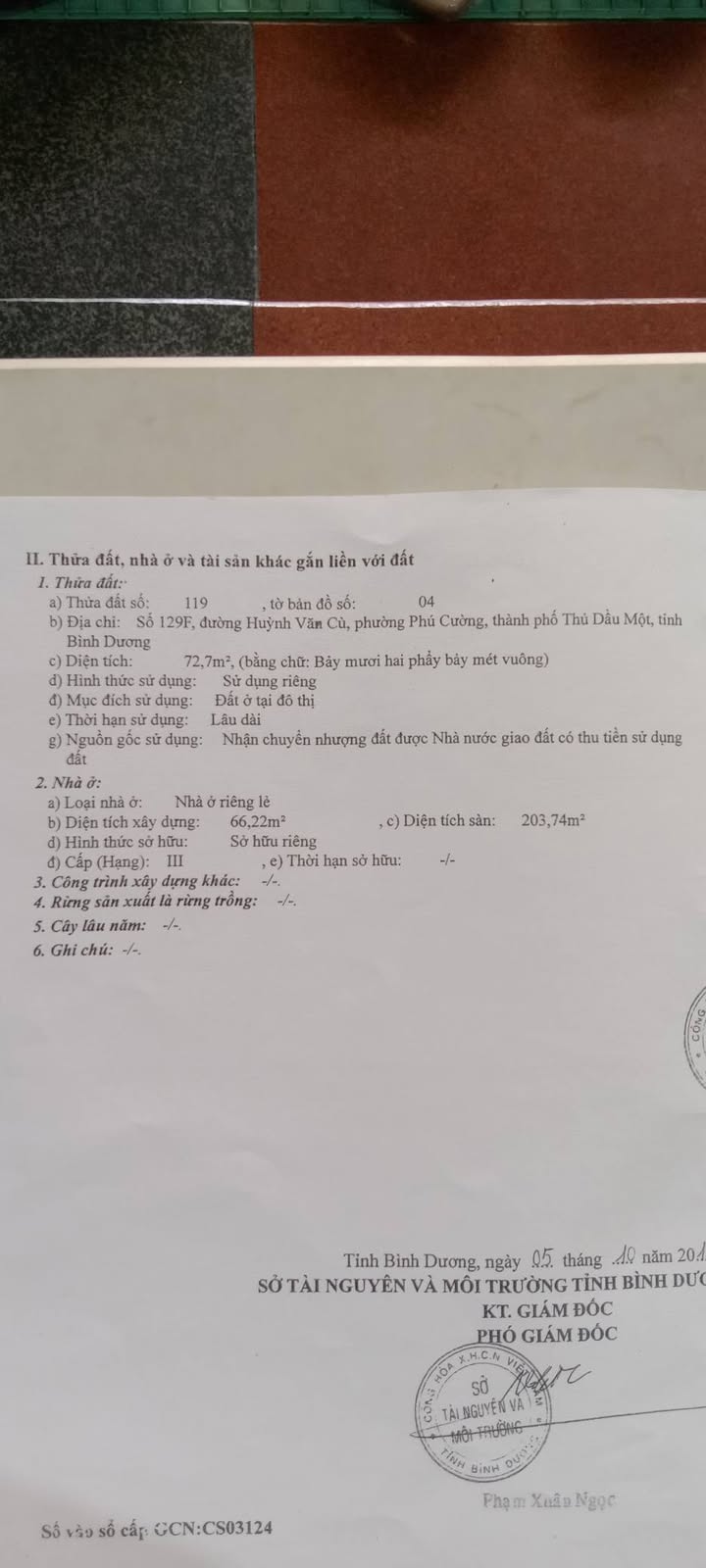 Nhà mặt tiền Huỳnh Văn Cù, Thủ Dầu Một 72m² giá chỉ 4.3 tỷ - Tiềm năng kinh doanh lớn!