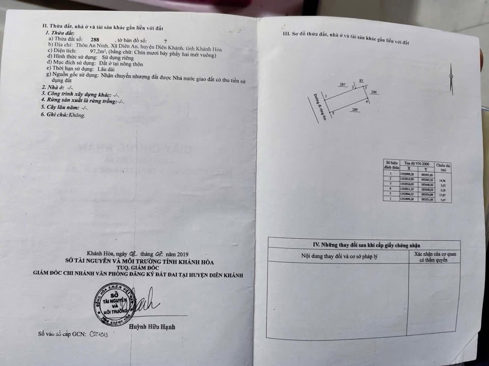 Đất thổ cư Diên An 97m² giá 1.22 tỷ - Đường bê tông rộng rãi!