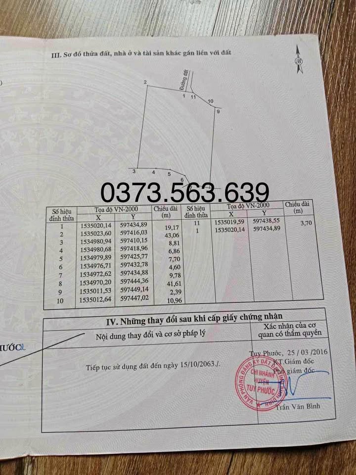 Đất vườn Phước Hiệp, Tuy Phước 1484m² giá 300 triệu - Tiềm năng đầu tư cao!