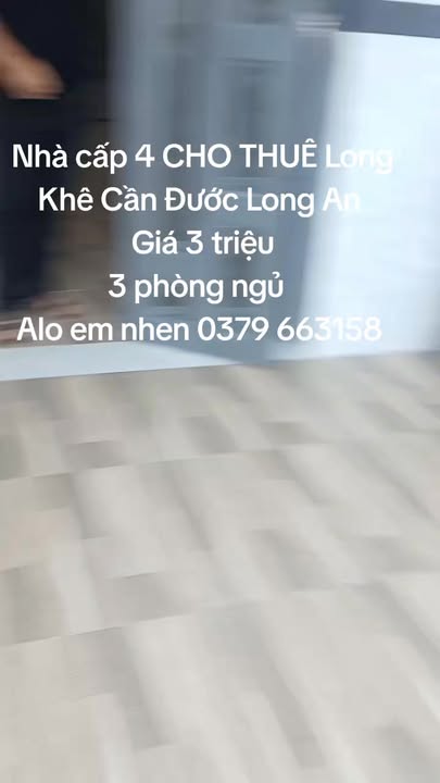 Nhà cấp 4 cho thuê tại Long Khê, Cần Đước, Long An - Giá chỉ 3 triệu/tháng!