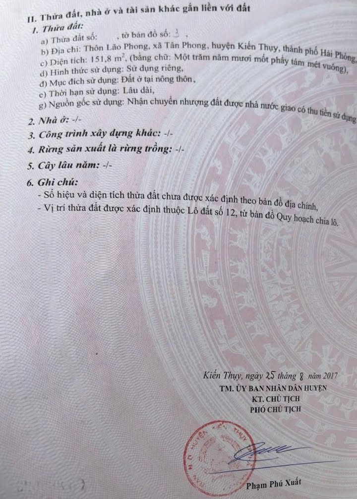 Đất nền Thanh Sơn, Kiến Thụy 151,8m² giá 2.125 tỷ - Đầu tư sinh lời ngay!