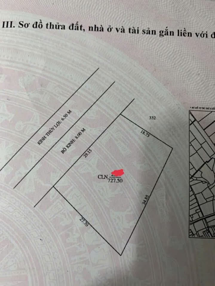 Đất nền 727m² Trà Nóc, Bình Thuỷ - Cần Thơ - Giá thương lượng hấp dẫn!