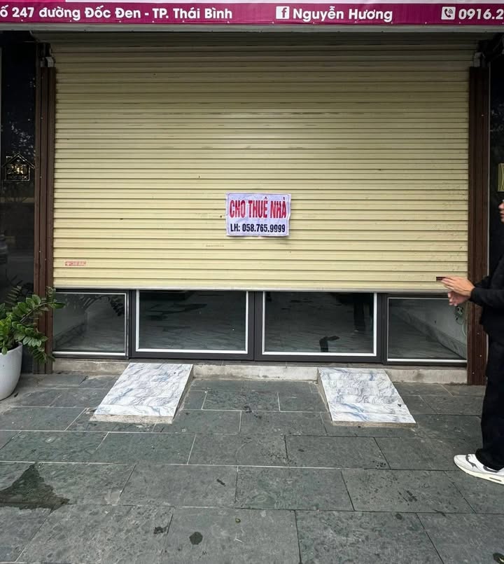 Mặt bằng kinh doanh đường Đốc Đen, Thái Bình 75.6m² giá 5.5 triệu - Đầu tư sinh lời ngay!