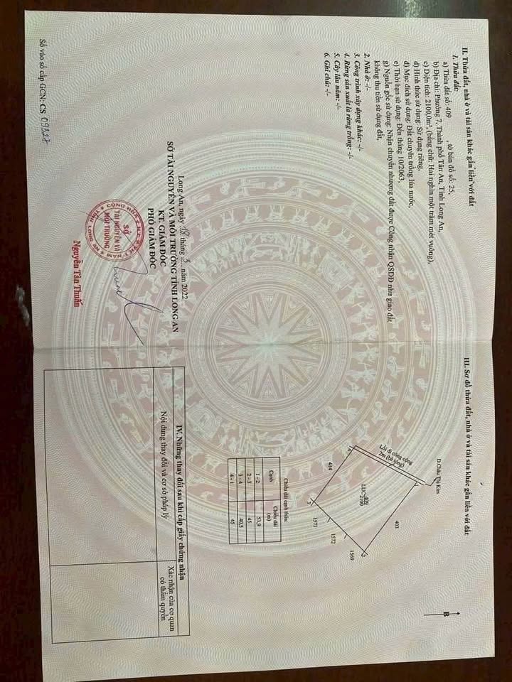 Đất ruộng 2100m² tại phường 7, TP Tân An - Cơ hội đầu tư vàng!