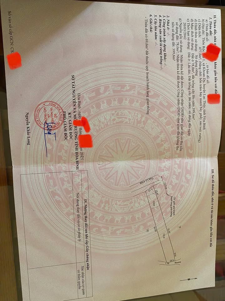 Đất nền Lạc Thủy 78m² giá 1.1 tỷ - Nằm ngay mặt đường tỉnh lộ 438B!