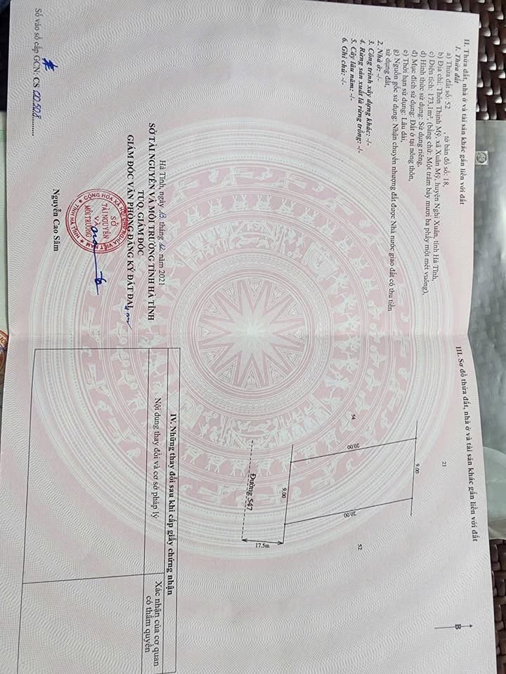 Đất kinh doanh mặt tiền đường Mỹ Thành, Nghi Xuân 180m² - Cơ hội đầu tư hấp dẫn!