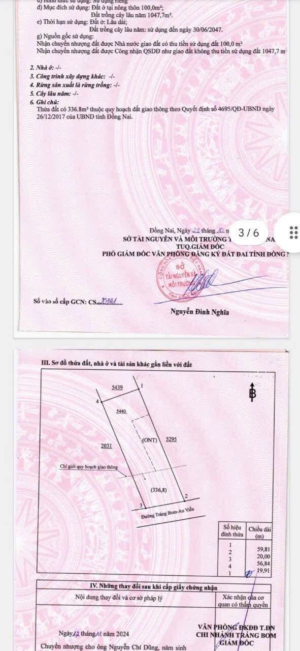 Đất nền An Viễn Trảng Bom 1200m² giá 14 tỷ - Lô góc 2 mặt tiền thông thoáng!