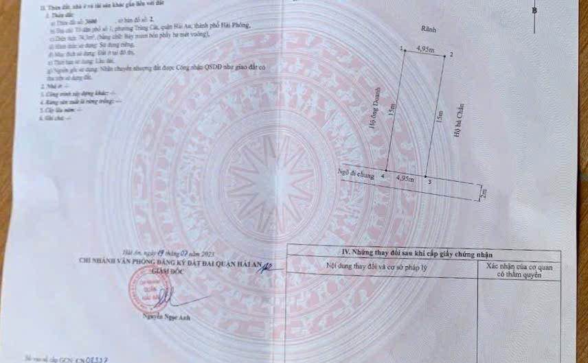 Đất nền tại 172 Cát Linh, Hải An - Giá chỉ 1.857 tỷ, Sổ đỏ chính chủ!