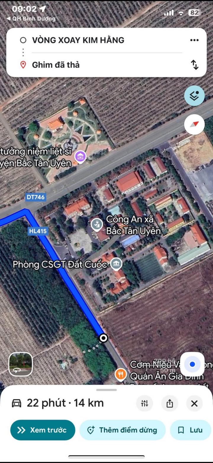 Đất mặt tiền đường DH 411, Bắc Tân Uyên, 228m² giá 3.1 tỷ - Đối diện công an huyện!