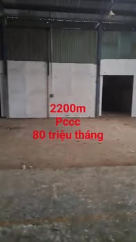 Kho xưởng cho thuê Hóc Môn 2200m² giá 80 triệu - Thích hợp sản xuất và chứa hàng