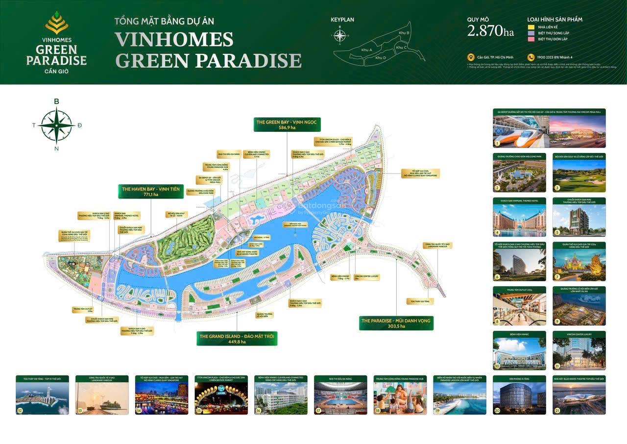 Bán biệt thự Vinhomes Green Paradise, Cần Giờ, 188 m², 18 tỷ - Không gian sống sang trọng và tiện nghi!