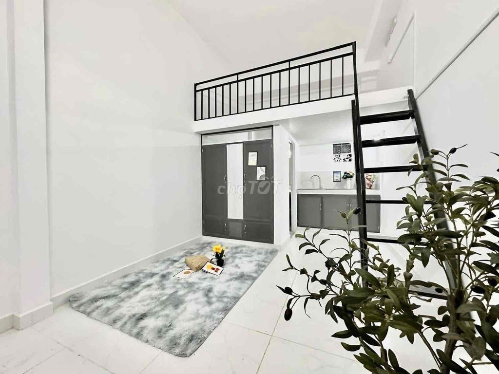 Phòng trọ gác cao Bình Thạnh 40m² giá 3.8 triệu - Không giới hạn giờ giấc