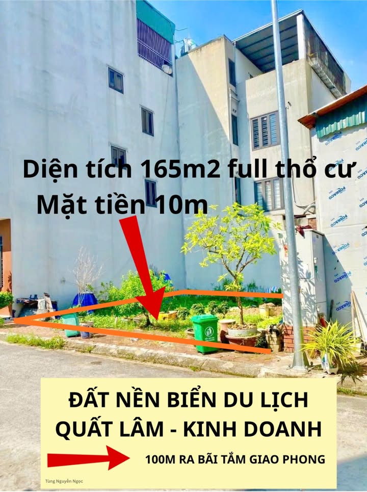 Đất nền ven biển Quất Lâm 165m² giá chỉ 1.245 tỷ - Đầu tư sinh lợi ngay!