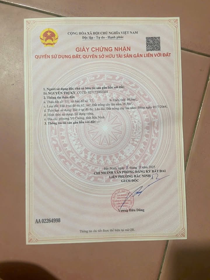 Nhà 2 tầng Võ Cường Bắc Ninh 80m² giá 6 tỷ - Vị trí đắc địa, ô tô tránh nhau!