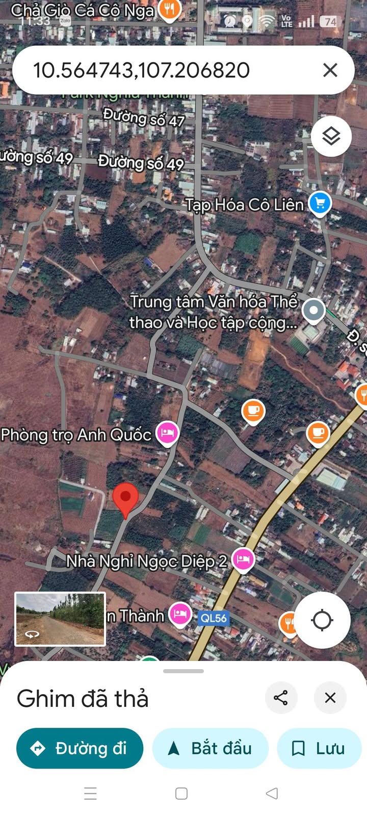 Đất nền xã Nghĩa Thành, huyện Châu Đức 1550m² giá 3.5 tỷ - Đầu tư sinh lời gần KCN!