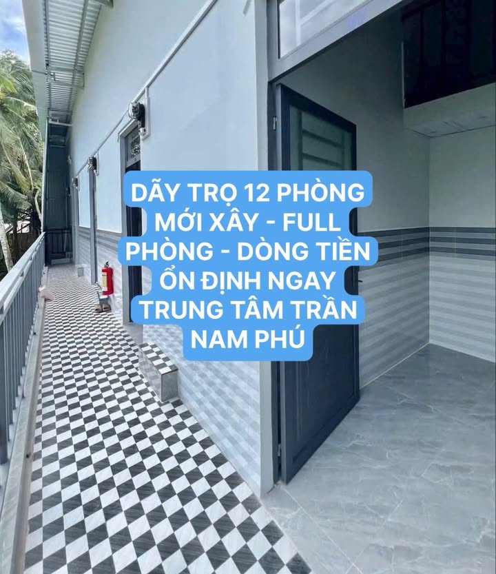 Dãy trọ 12 phòng mới xây tại Ninh Kiều - Đầu tư sinh lời ngay hôm nay!