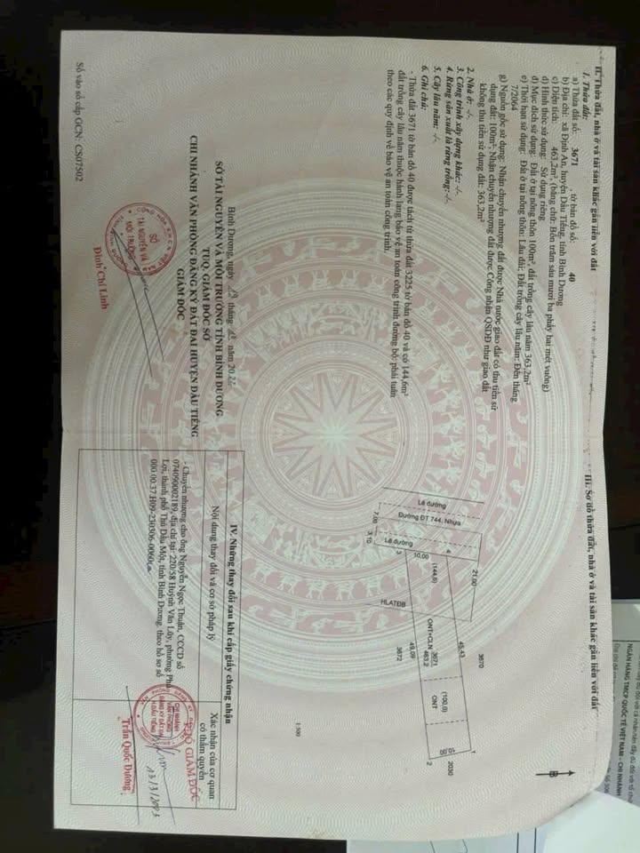 Đất thổ cư 450m² tại Dầu Tiếng, Bình Dương - Giá chỉ 1,4 tỷ - Đầu tư sinh lời ngay!