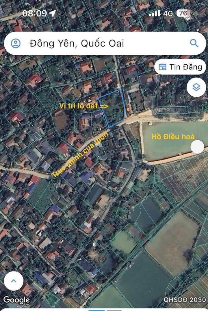 Đất nền thổ cư 518m² tại xã Phú Cát, Quốc Oai - Sổ đỏ chính chủ, giá chỉ 15.54 tỷ!