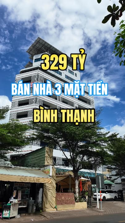 Building 3 mặt tiền Ung Văn Khiêm, Bình Thạnh 1100m² giá 329 tỷ - Dòng tiền cao ổn định!