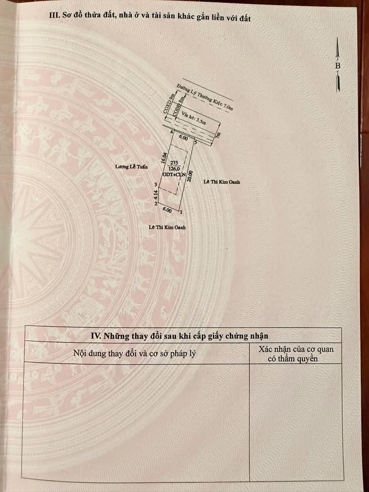 Bán đất Mặt tiền Lý Thường Kiệt, Thủ Dầu Một, 126m² - Khu kinh doanh sầm uất!