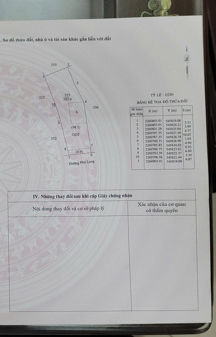 Bán gấp FrontHouse Mặt Đường Chợ Phù Long - 100m² giá 7 tỷ - Kinh doanh thuận lợi!