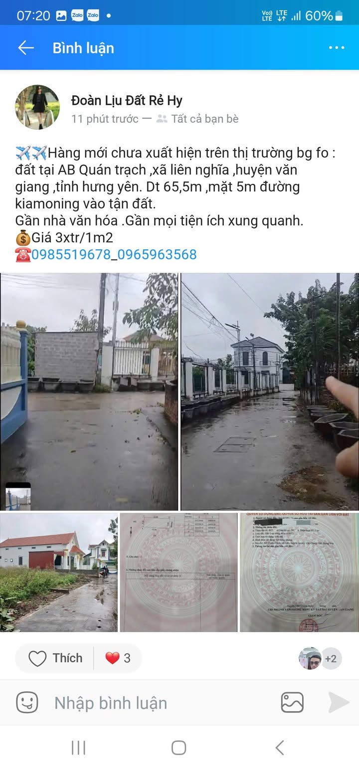 Đất thổ cư Đông Tảo, Khoái Châu 57m² giá 1.9 tỷ - Cơ hội đầu tư tuyệt vời!