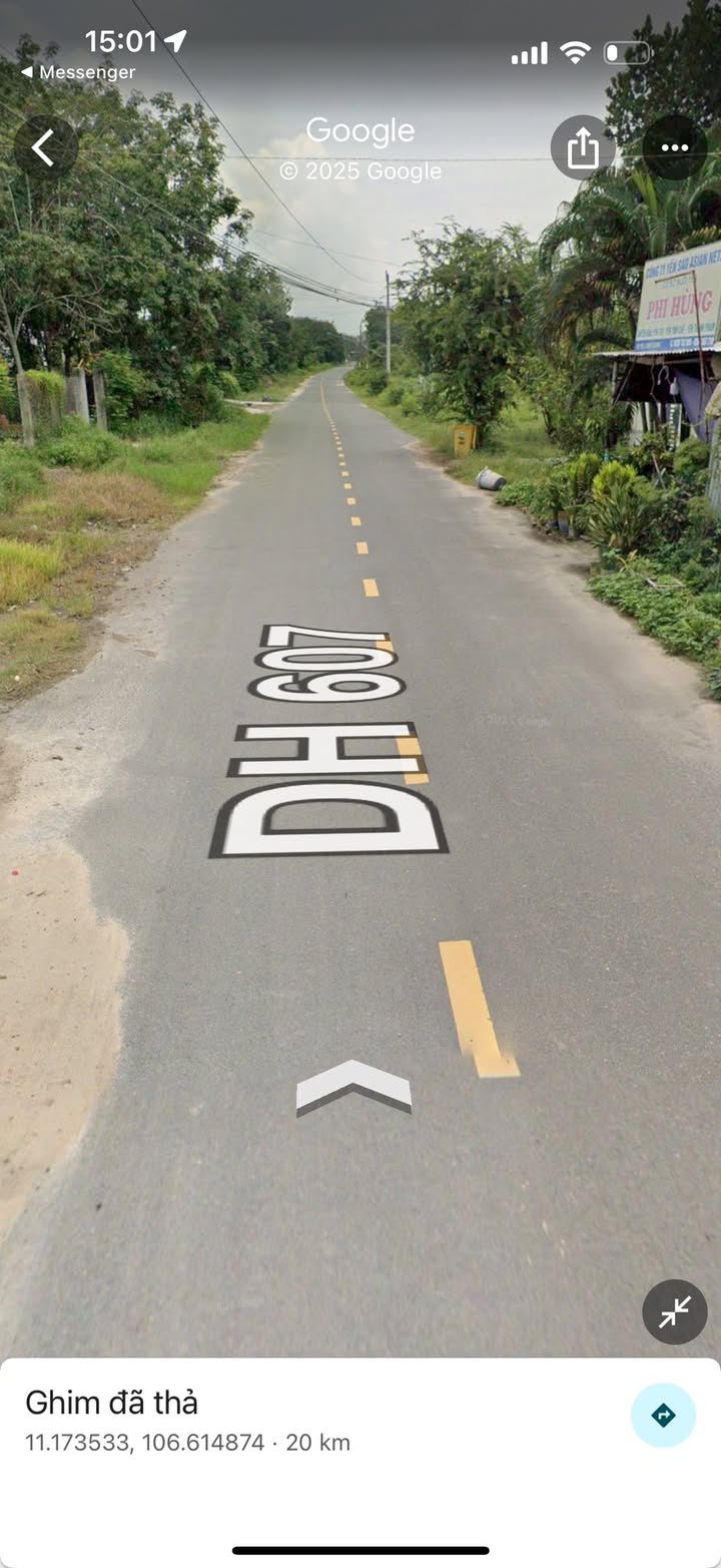 Đất nền Bàu Bàng 370m² giá 2 tỷ - Mặt tiền đường DH607 thông thoáng!