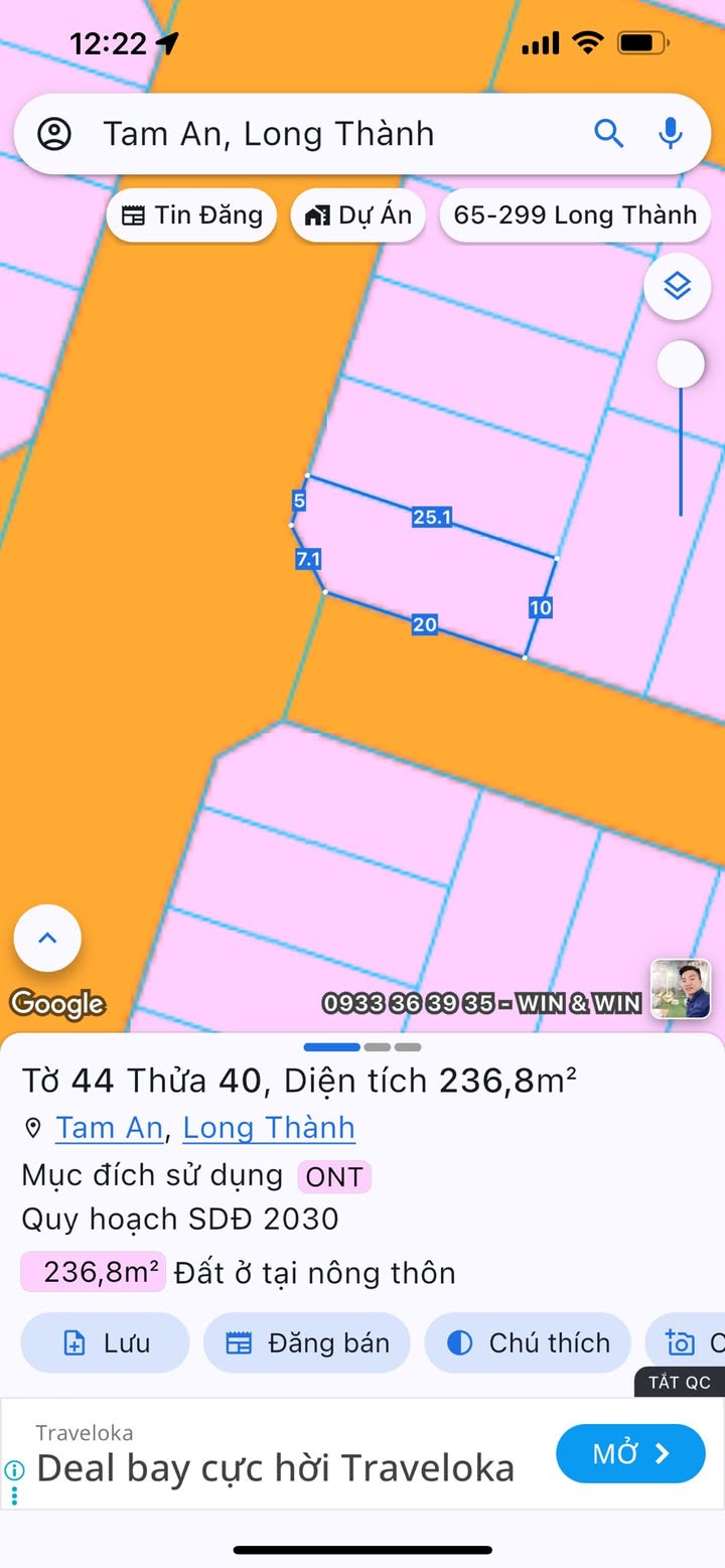 Đất mặt tiền Tái Định Cư Tam An 236m² giá 6 tỷ - Đầu tư sinh lời ngay!