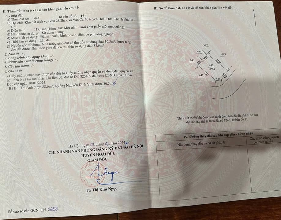 Đất dịch vụ Vân Canh 119m² mặt tiền 9.1m - Cơ hội đầu tư tuyệt vời!