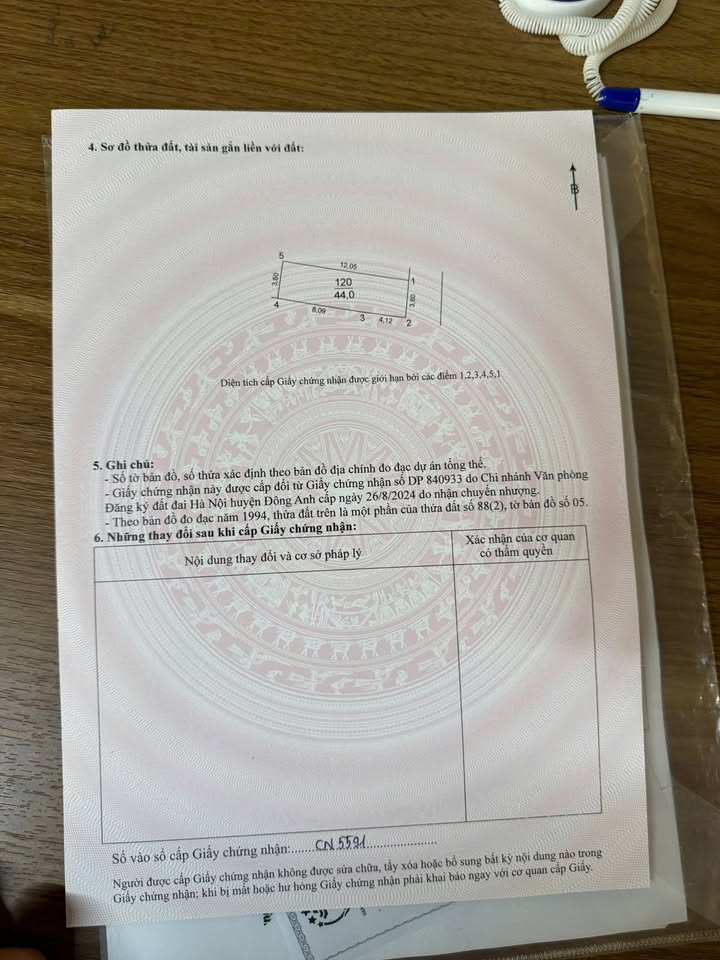 Đất nền Du Nội Đông Anh 44m² giá 5 tỷ - Cơ hội đầu tư sinh lời!