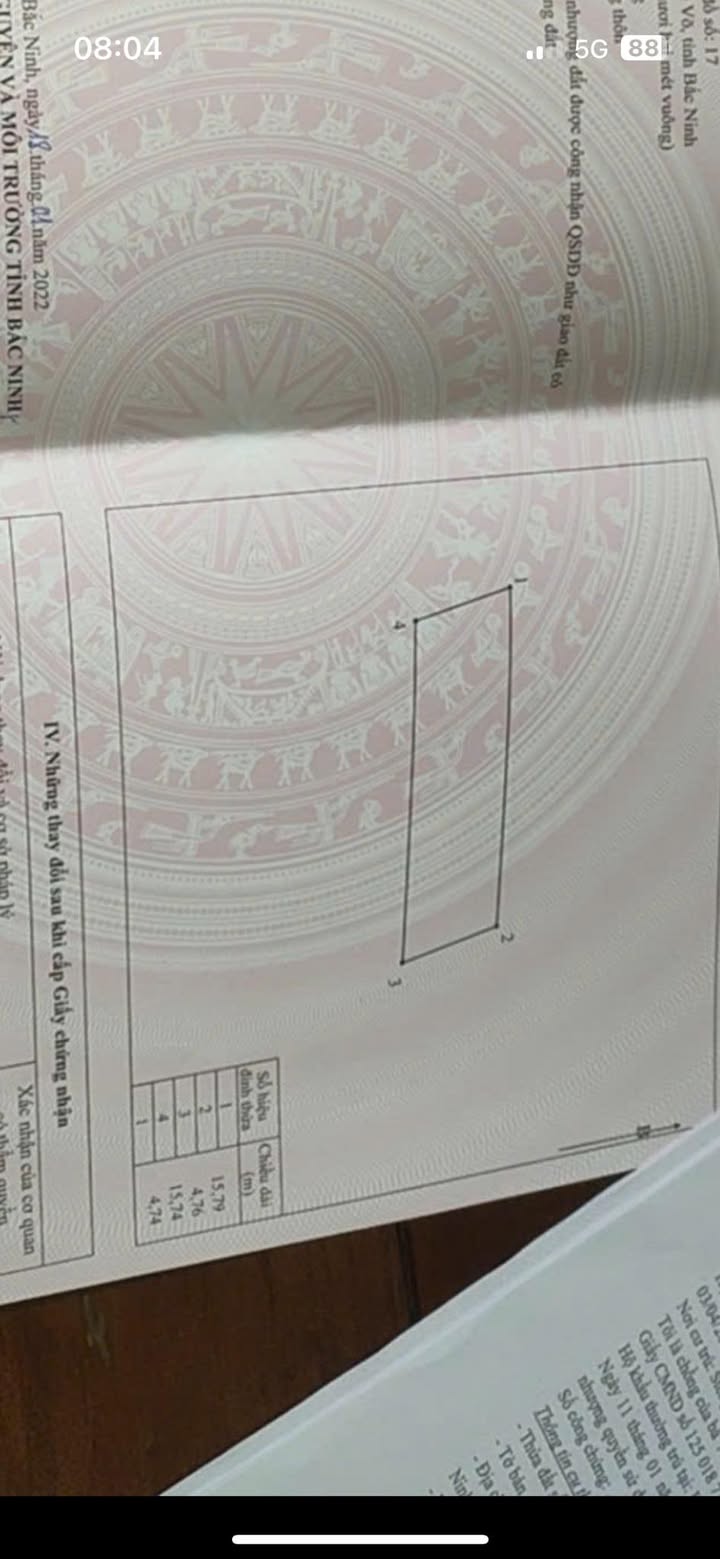 Đất thổ cư Phượng Mao Quế Võ 72m² giá 2 tỷ - Tiềm năng sinh lời cao!