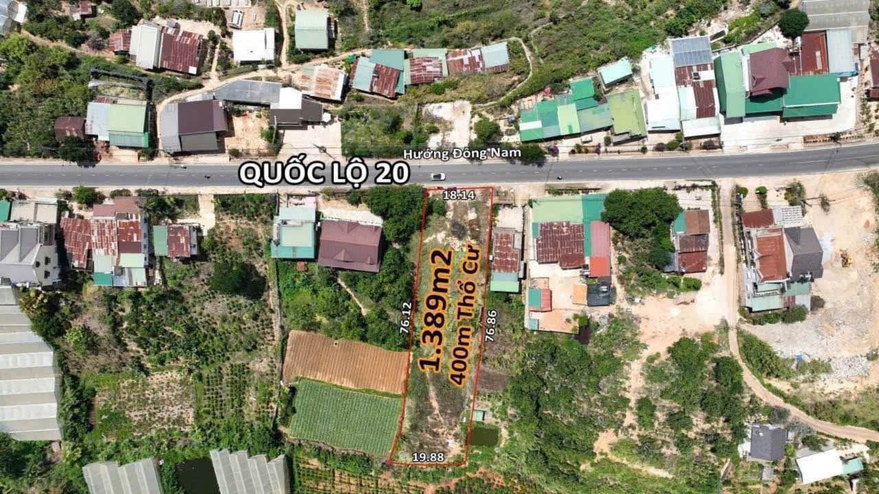 Đất nền Xuân Thọ Đà Lạt 1389m² giá 15.5 tỷ - Đầu tư sinh lời ngay!