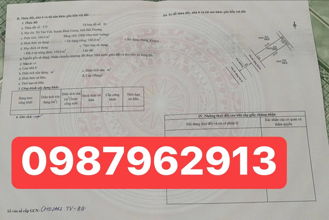 Đất nền Tân Hưng Hải Dương 100m² giá thỏa thuận - Đất đẹp không lỗi nhỏ!