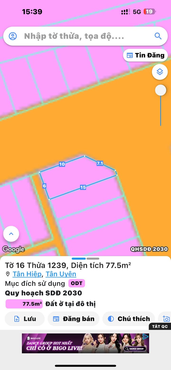 Đất nền lô góc KDC Thái Bình Dương Tân Hiệp 77m² - Đầu tư sinh lời ngay hôm nay!
