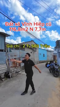 Đất Vĩnh Hiệp Nha Trang 116.8m² giá 2.58 tỷ - Cơ hội đầu tư tuyệt vời!