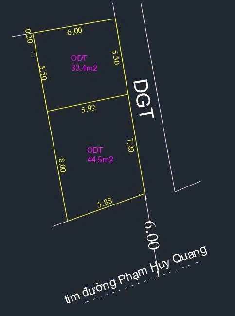 Bán đất lô góc mặt phố Phạm Huy Quang 45m² chỉ 3 tỷ - Đầu tư sinh lời tuyệt vời!