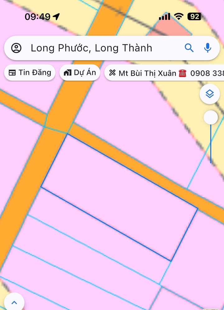 Đất nền Long Phước Đồng Nai 822m² - Lô góc 2 mặt tiền đường nhựa gần sân bay!