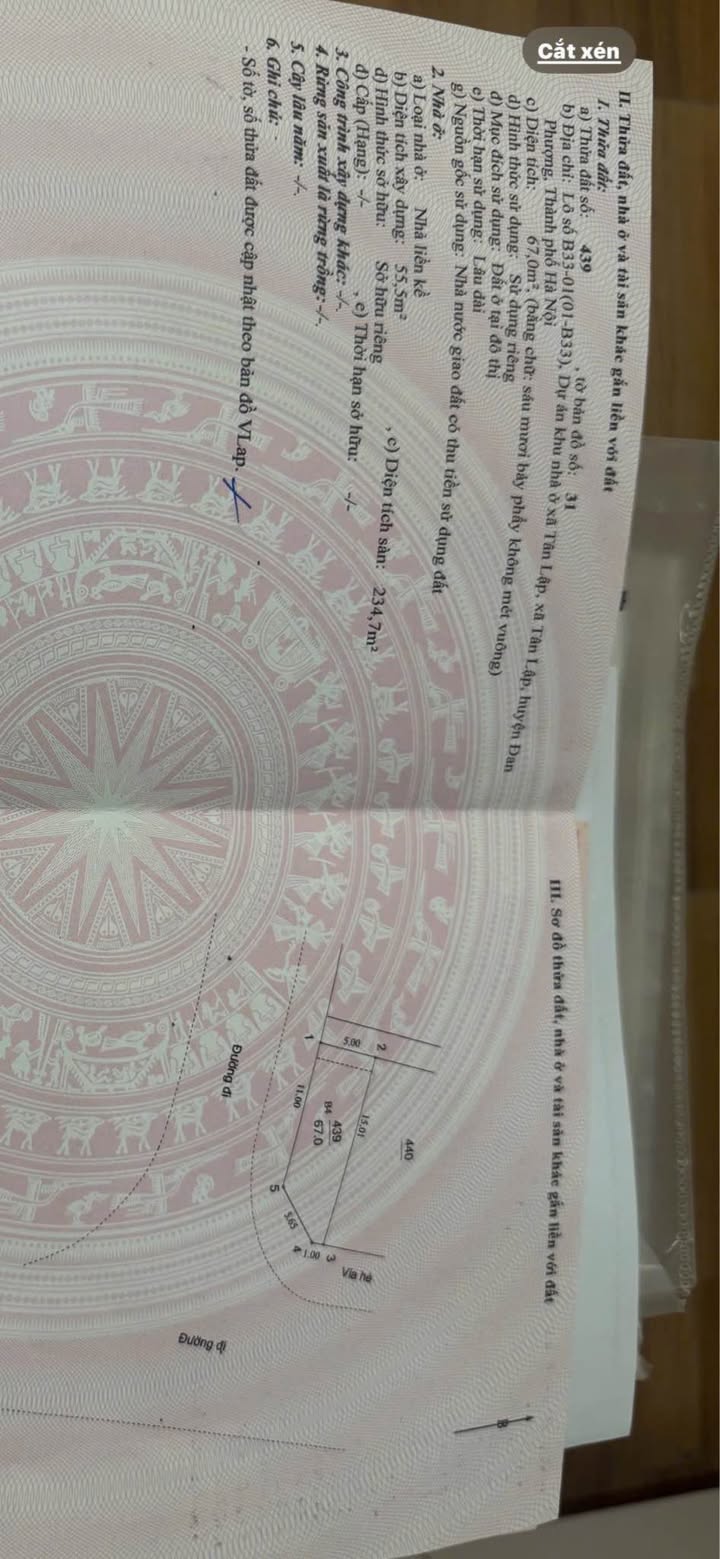 Shophouse Cenco5 Tân Lập Hoài Đức 142m² giá 30 tỷ - Vị trí đắc địa nhìn thẳng khu biệt thự!