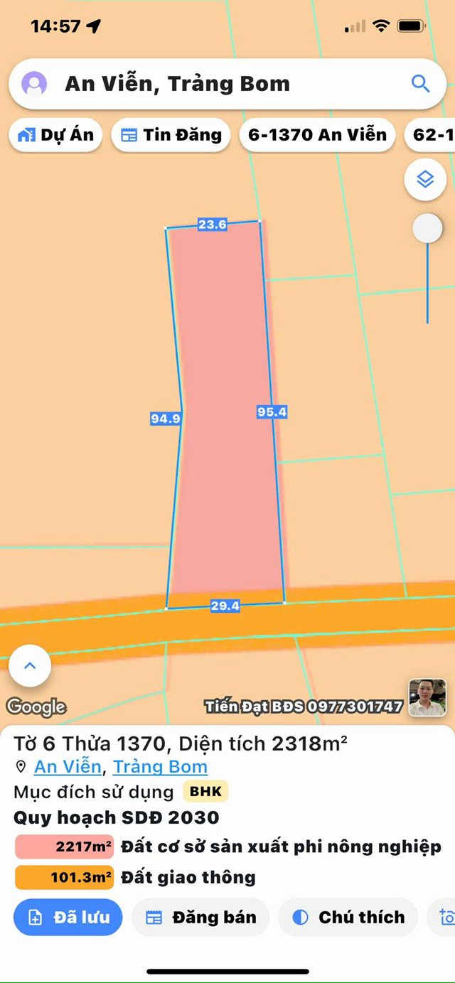 Đất xây dựng xưởng 23.000m² tại xã An Viễn, Trảng Bom - Giao dịch thuận tiện!